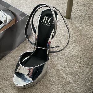 J. Lo Jennie Sandal in Metallic Silver
